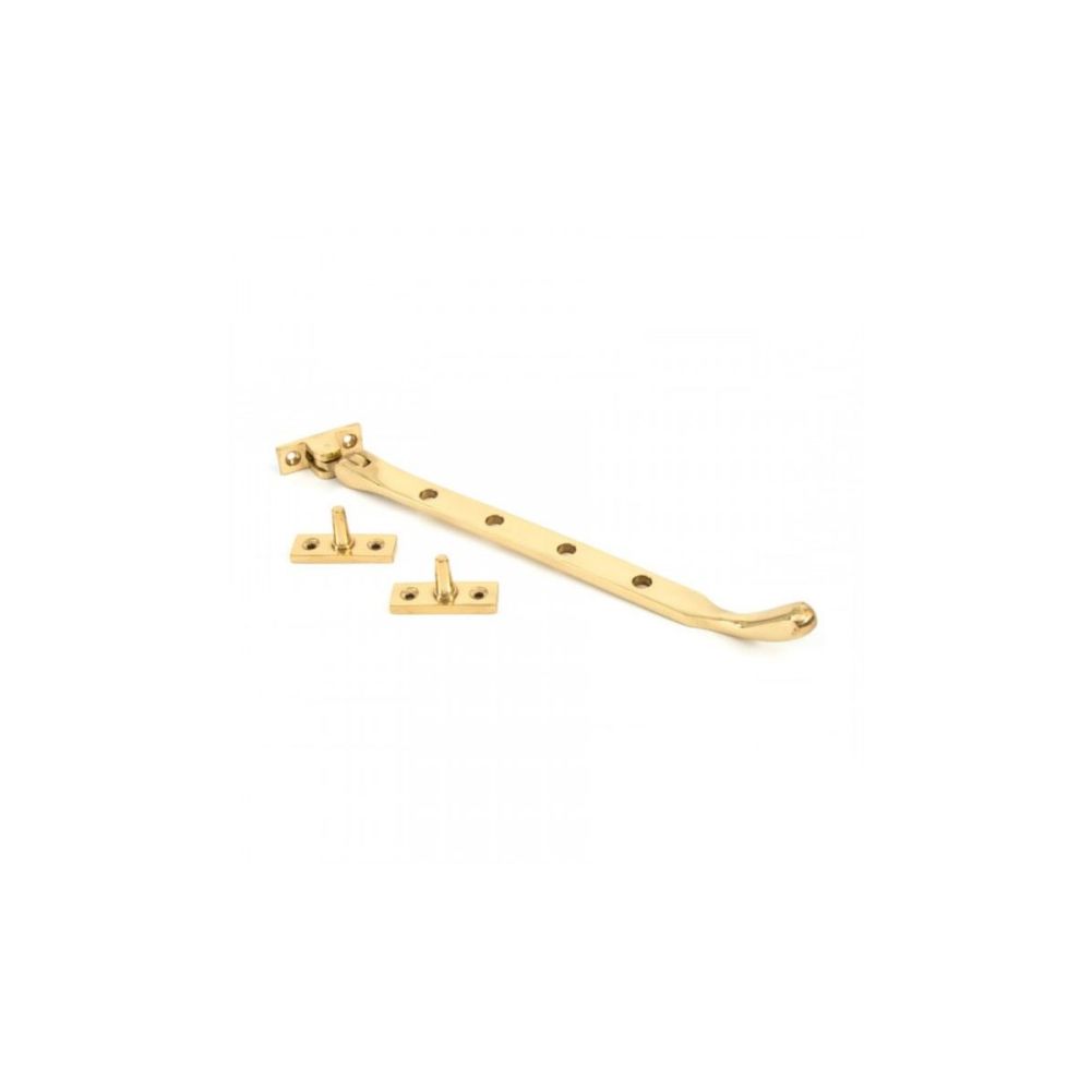 Polished Brass Peardrop Window Stay - 10