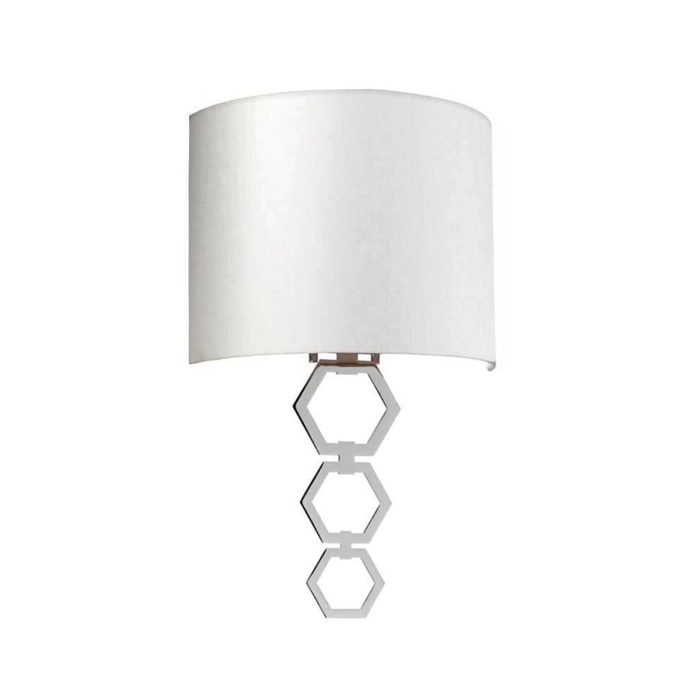 Polished Chrome Modern Interlocking Wall Light - Medium