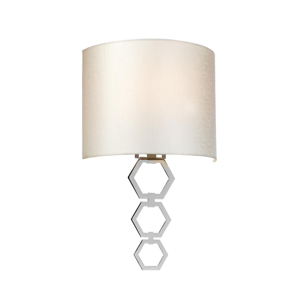 Polished Chrome Modern Interlocking Wall Light - Medium On