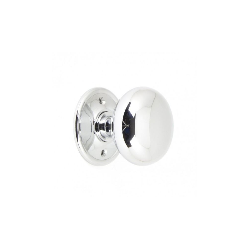Polished Chrome Small Mushroom Door Knobs