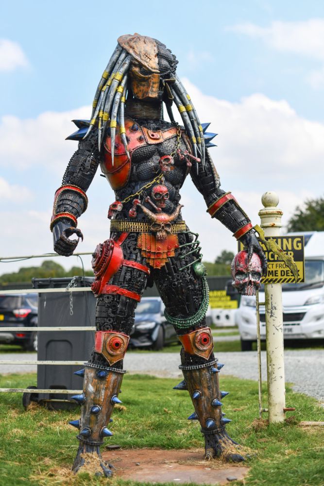 Predator King Sculpture Recycled Metal Parts