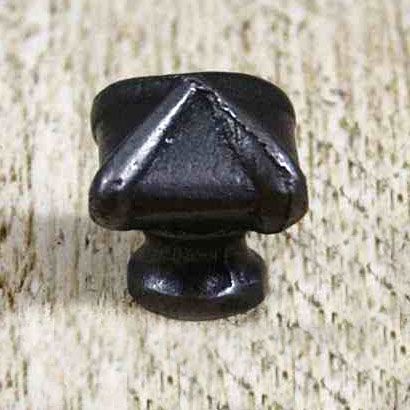 Traditional Black Pyramid Cast Iron Cabinet Knob
