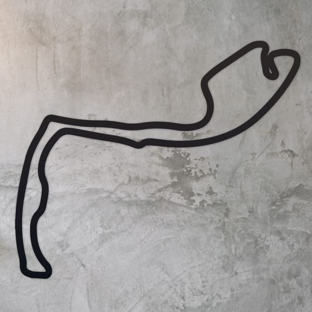 Monaco Race Circuit Wall Art On a Rustic Wall