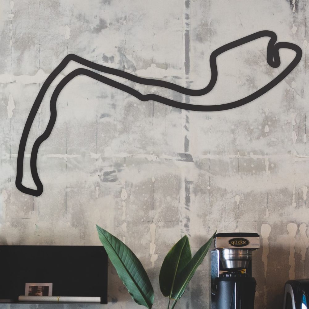 Monaco Race Circuit Wall Art on an Office Wall