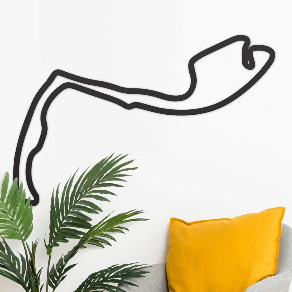 Monaco Race Circuit Wall Art With a Reading Chair
