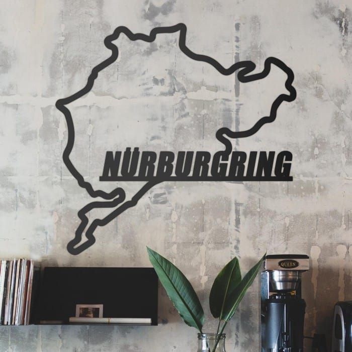 Nürburgring Race Track Steel Wall Art large in office setting