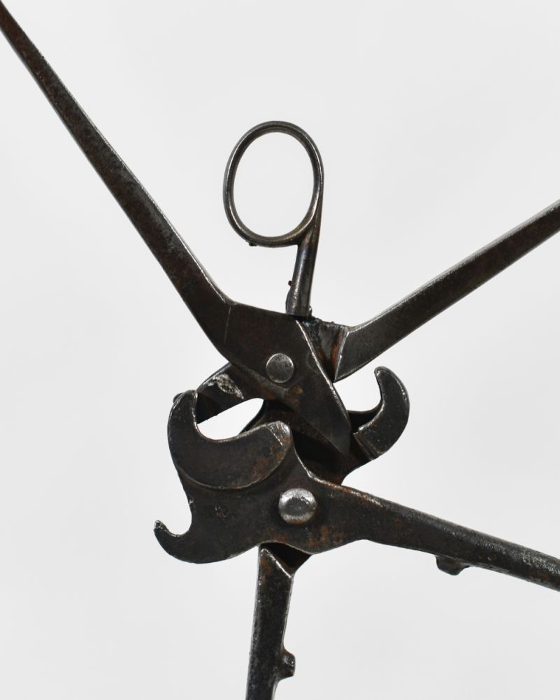 Recycled Metal Ballerina Bespoke Art Sculpture Close Up