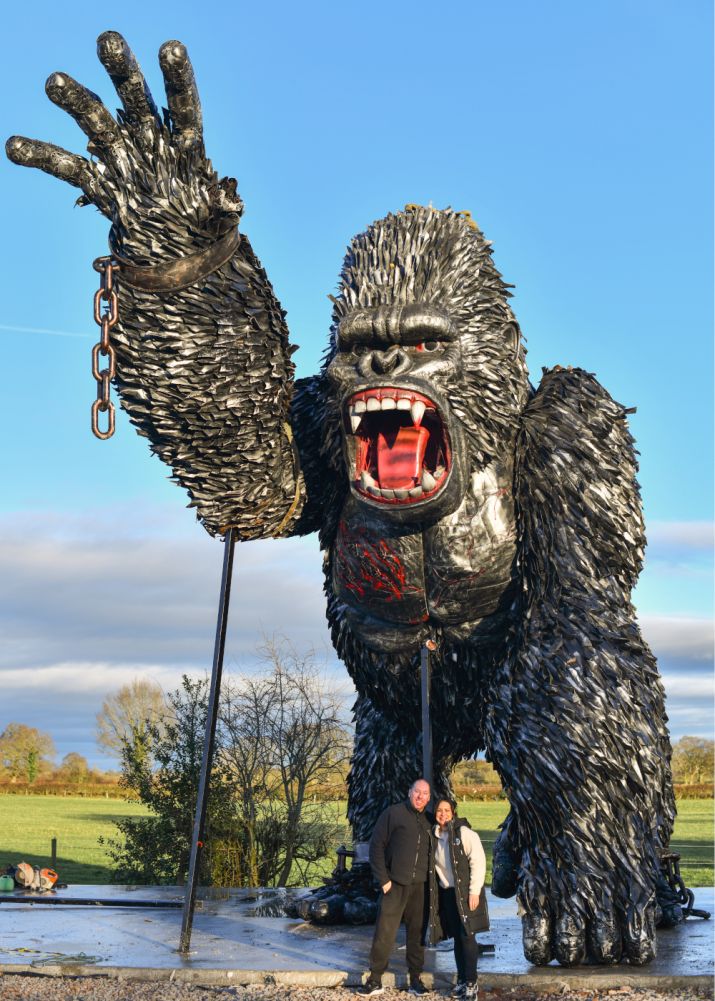 The King Of The Gorillas Sculpture