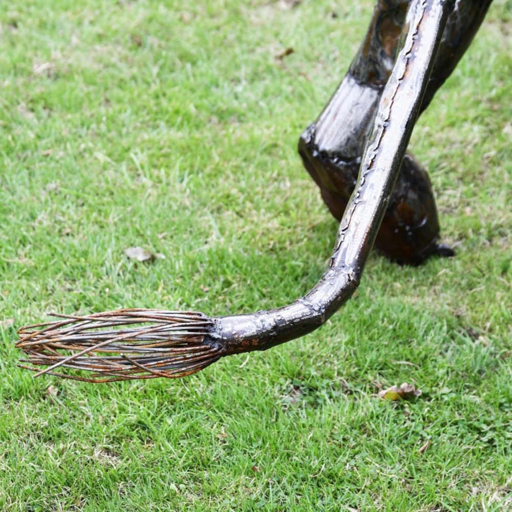 Recycled Metal Roaring Lion Sculpture Tail