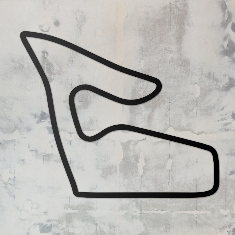 Red Bull Ring Race Circuit Wall Art On a Rustic Background