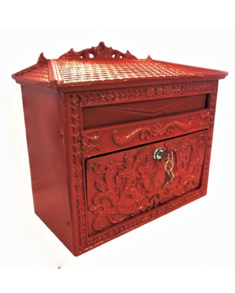 Red Hawthorn Manor Wall Mounted Post Box 