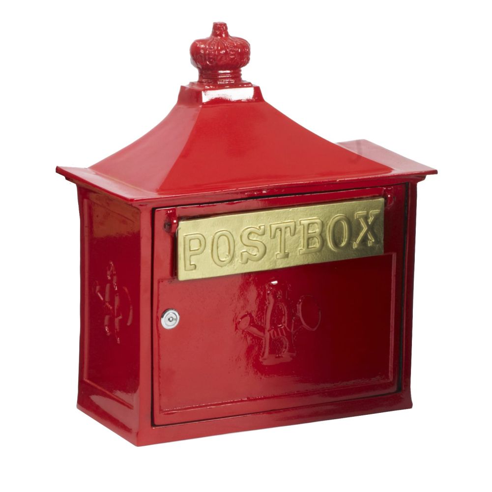 'Suffolk' Post & Parcel Box in Red 