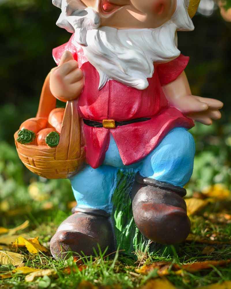 Reginald The Fibreglass Garden Gnome Close Up