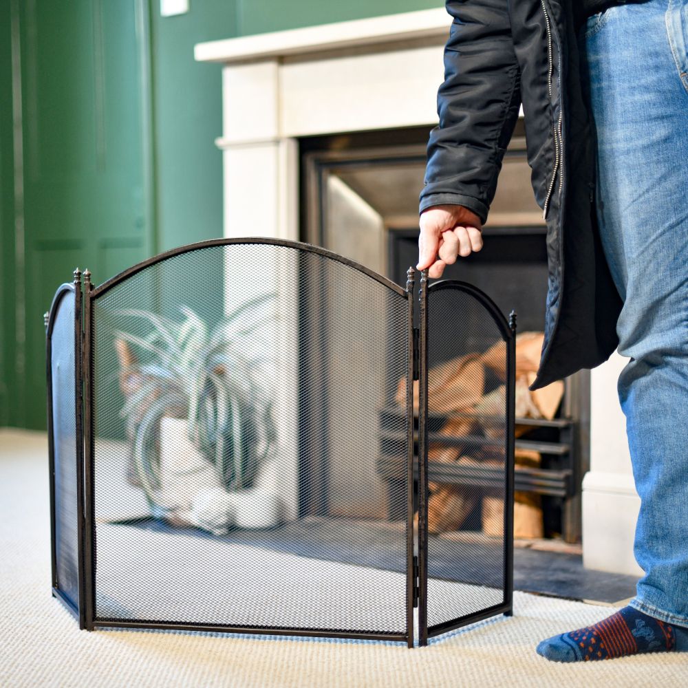 Scale Of The Traditrional three fold fire screen