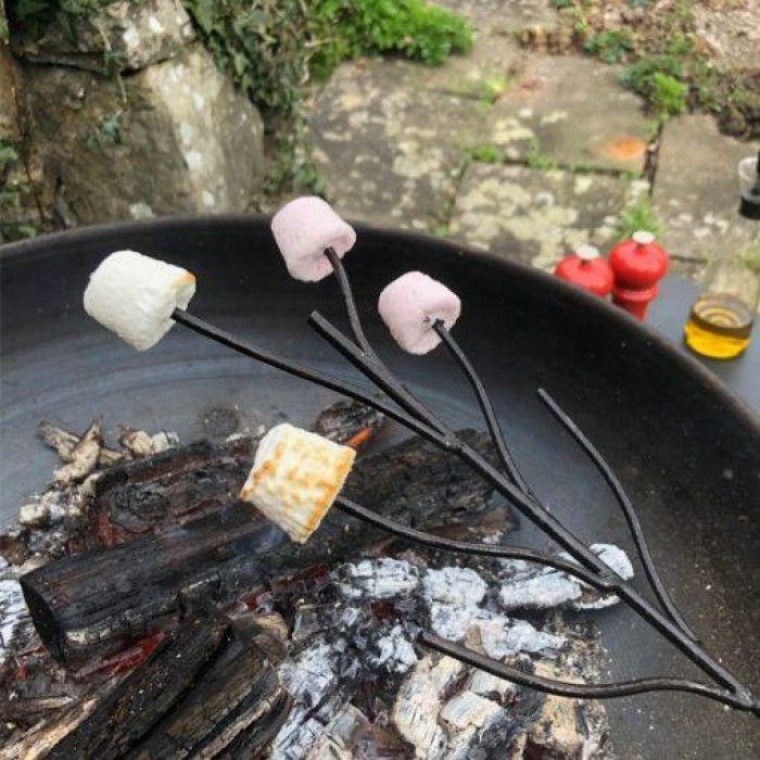 Roasting Fork With Marshmallows On 