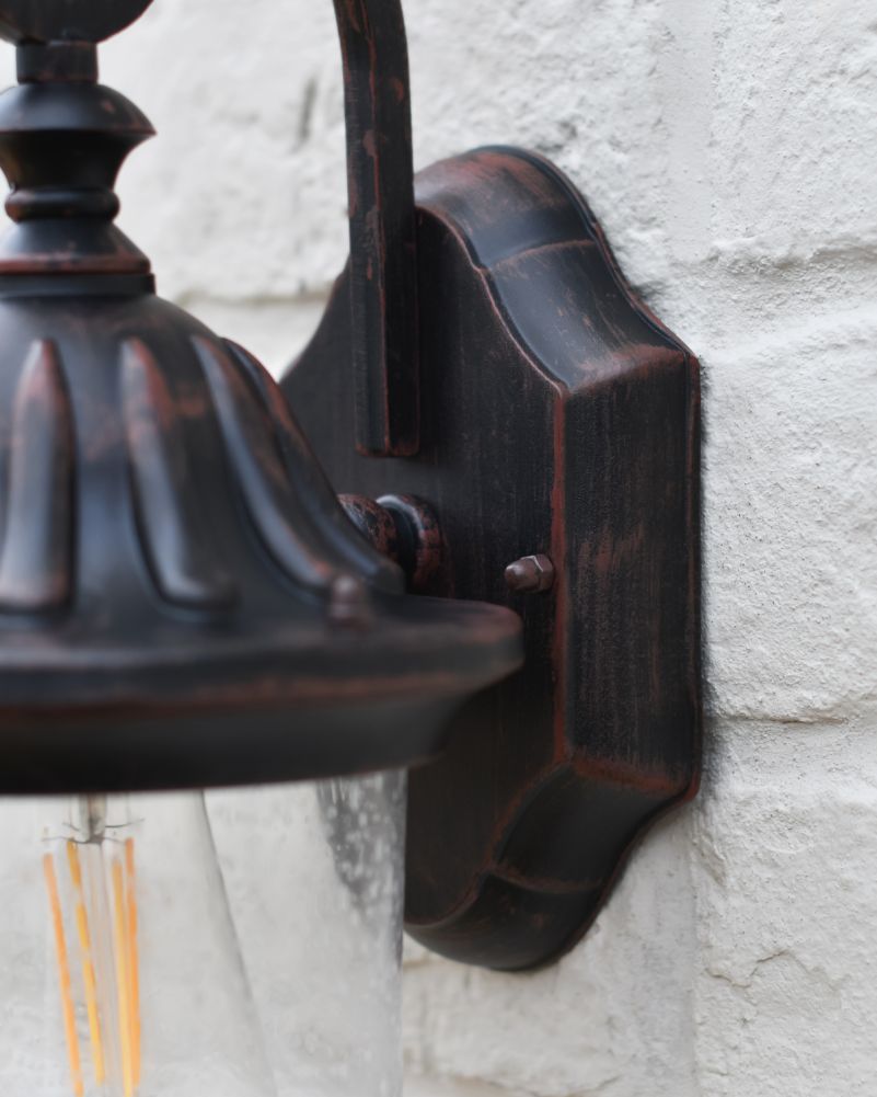 Rosehill Copper Lantern In Situ On Wall