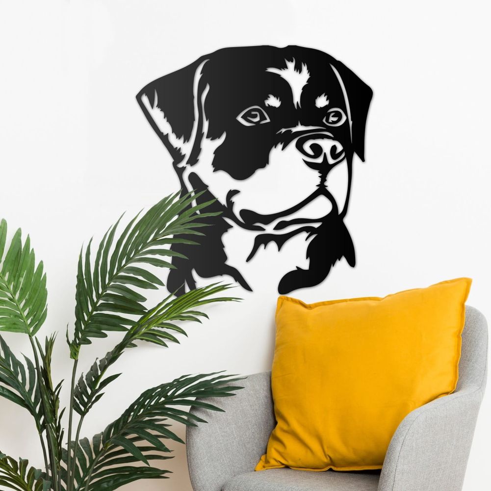 Rottweiler Wall Art main living space