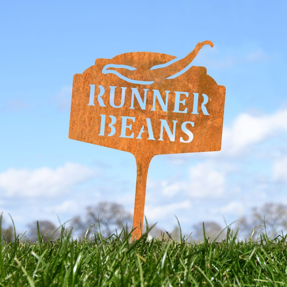 Rustic Vegetable Sign - Runner Bean