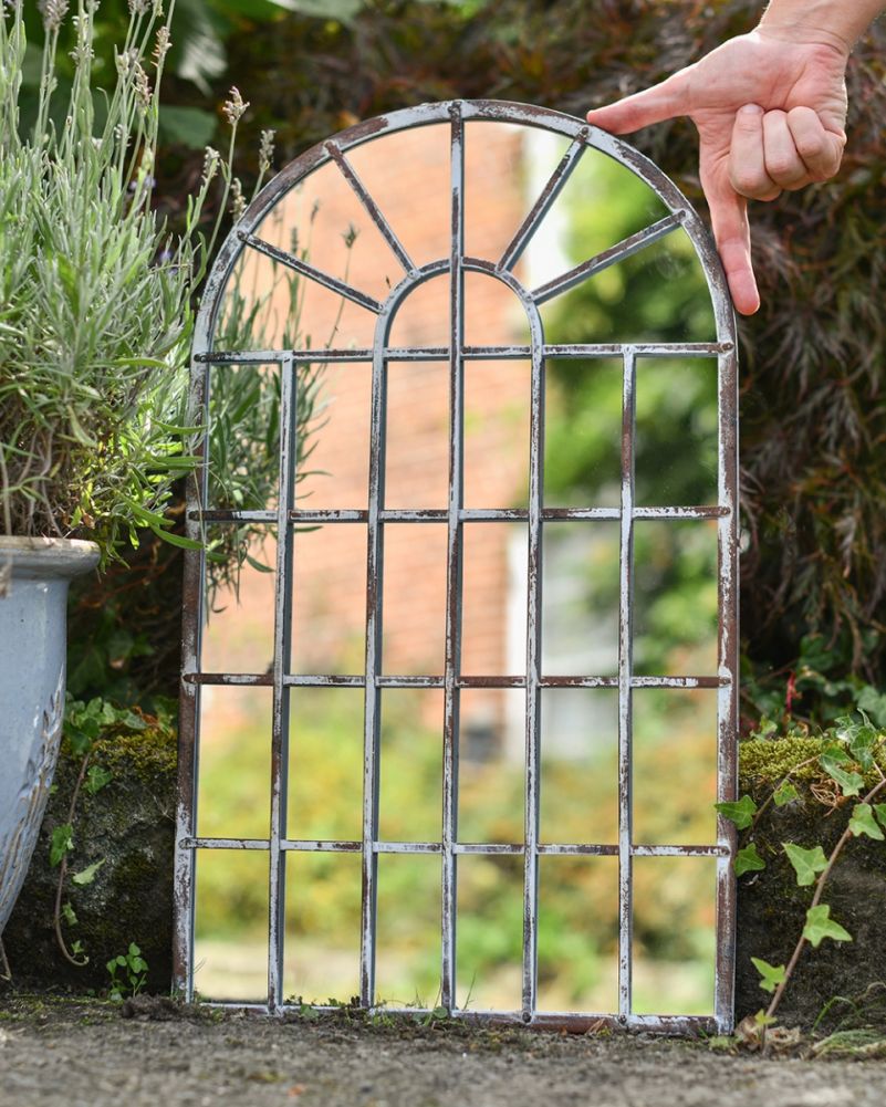Rustic Arched Wall Mirror To Scale