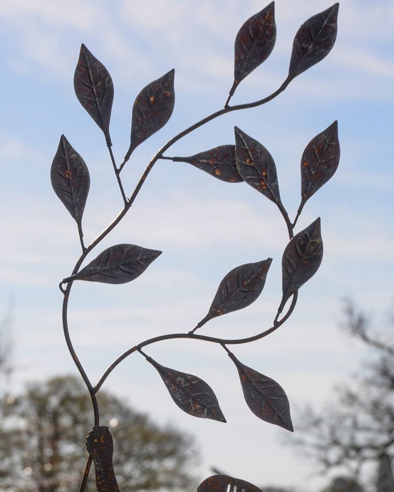 Close Up Of The Intricate Finish From The Girl Garden Silhouette