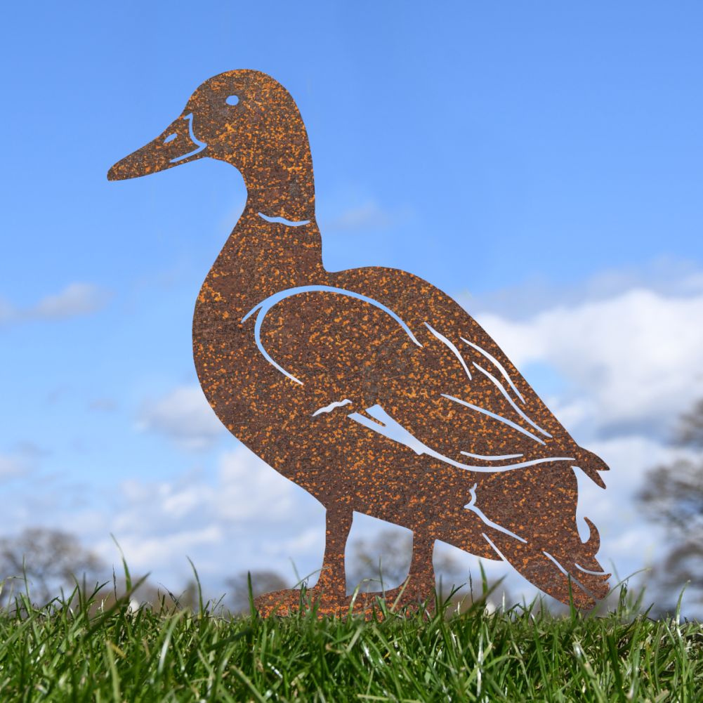 Rustic Mallard Drake Silhouette