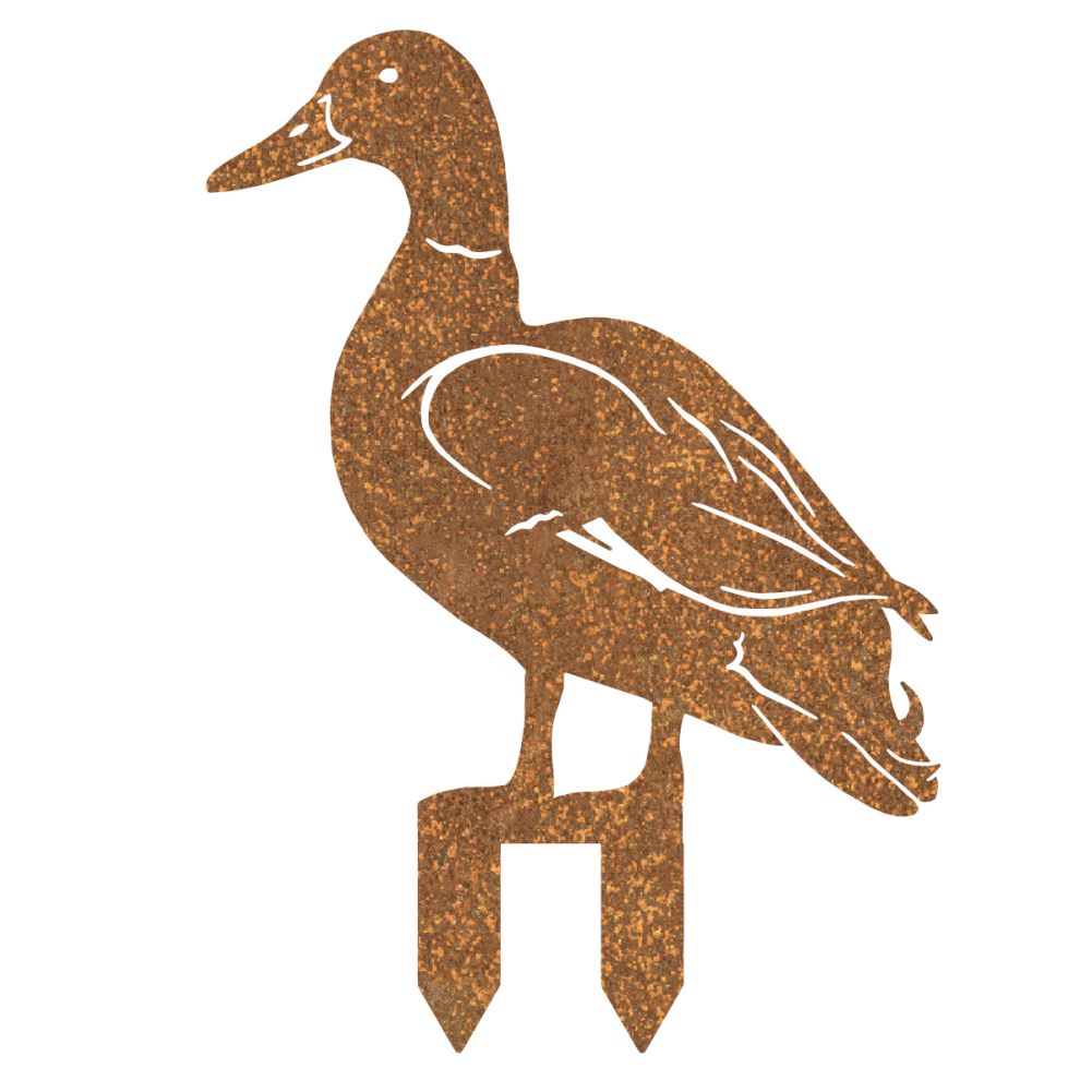 Rustic Mallard Drake Silhouette