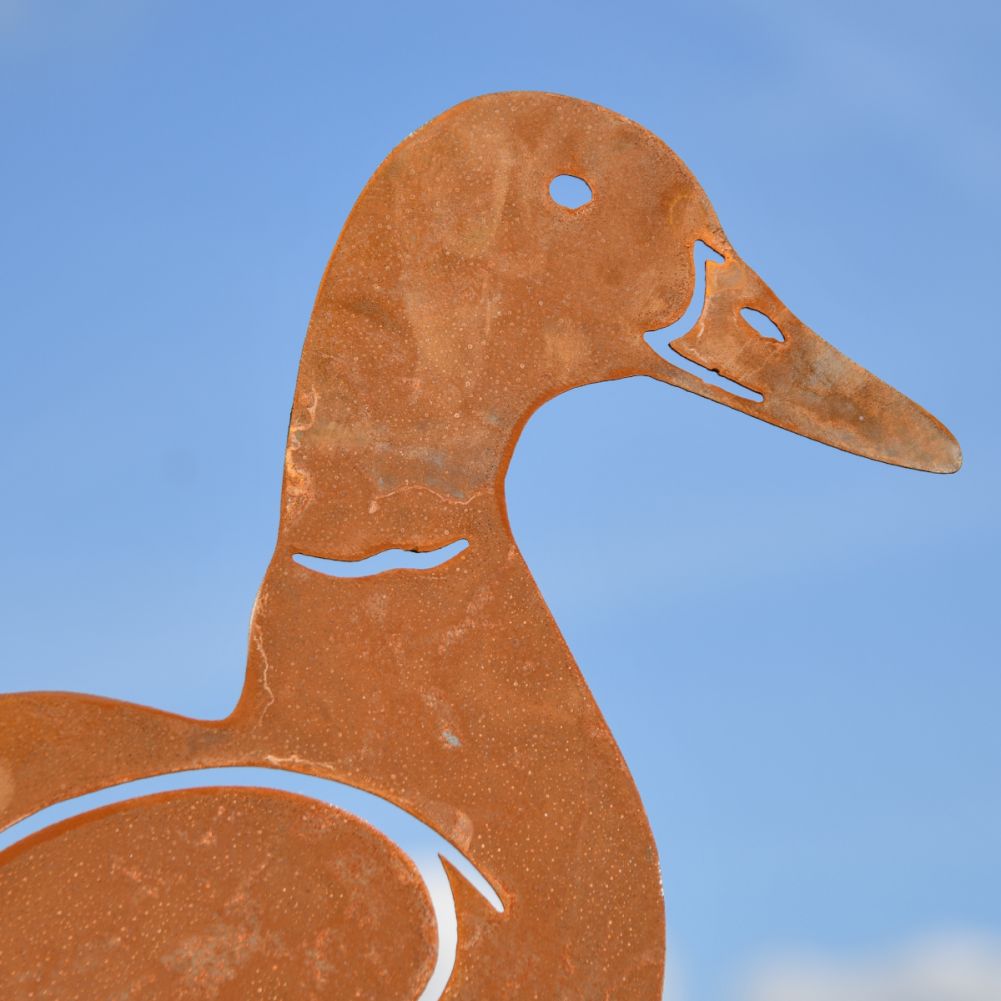 Rustic Mallard Drake Silhouette