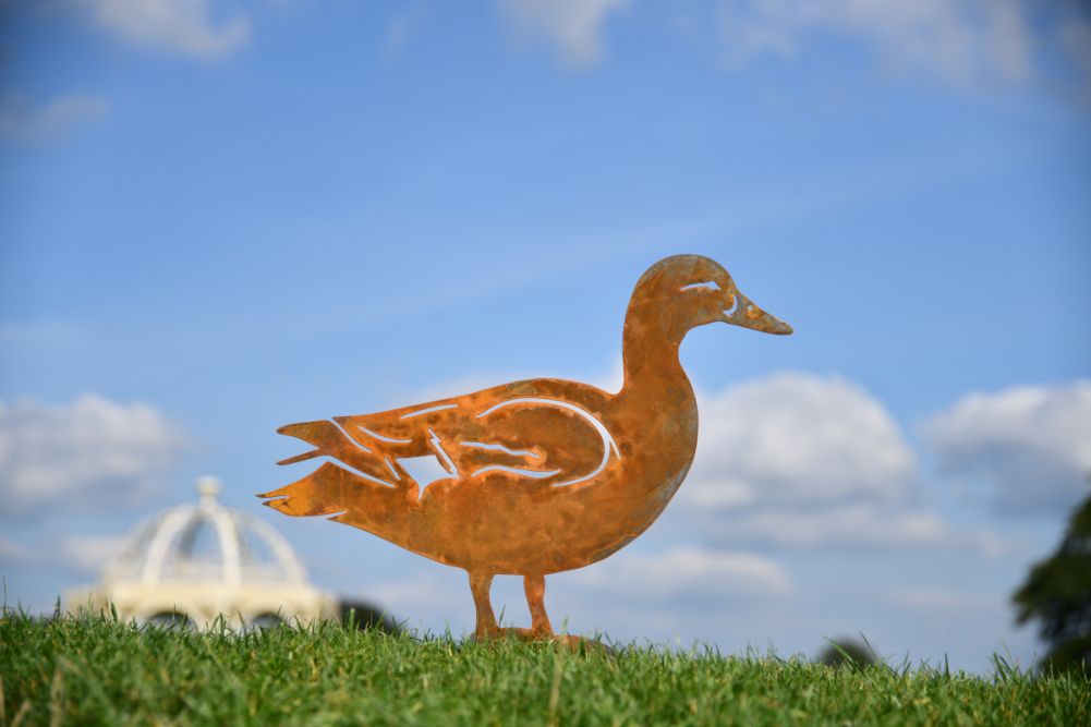 Rustic Mallard Duck Silhouette