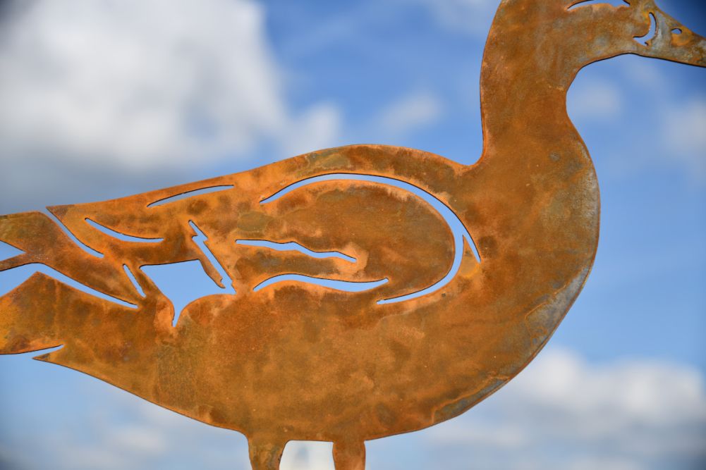 Rustic Mallard Duck Silhouette