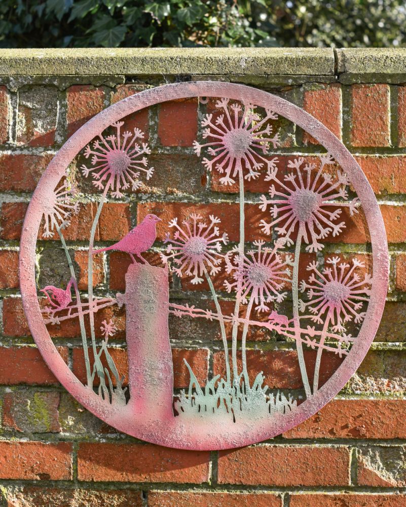 Rustic The Fields Garden Wall Art - 60cm On The Wall
