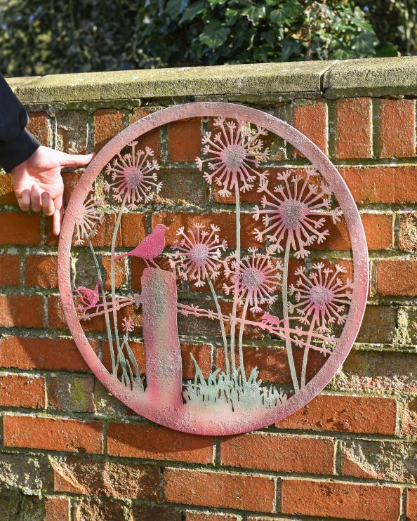 Rustic The Fields Garden Wall Art - 60cm To Scale