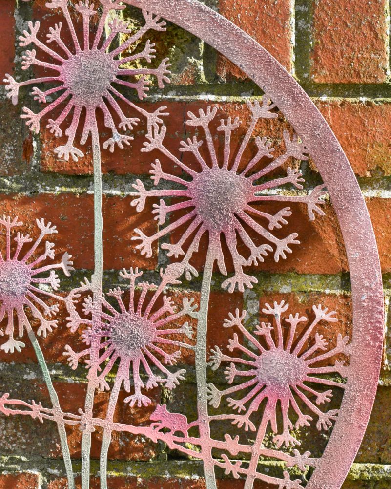 Rustic The Fields Garden Wall Art - 60cm Close Up Details 