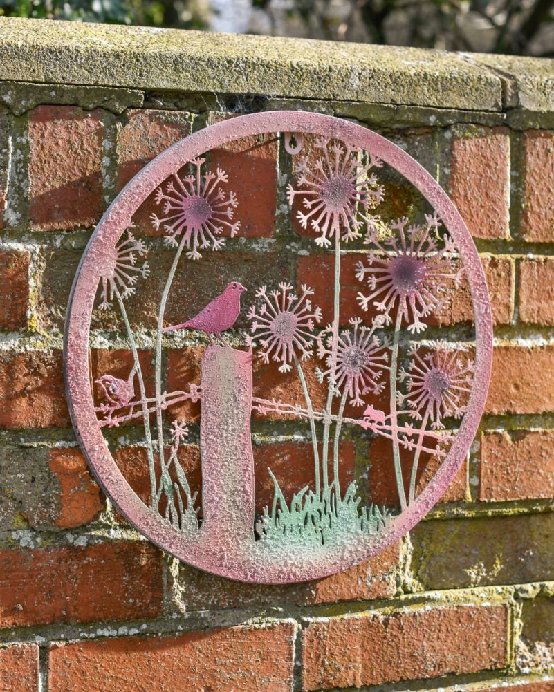 Rustic 'The Fields' Garden Wall Art On The Wall
