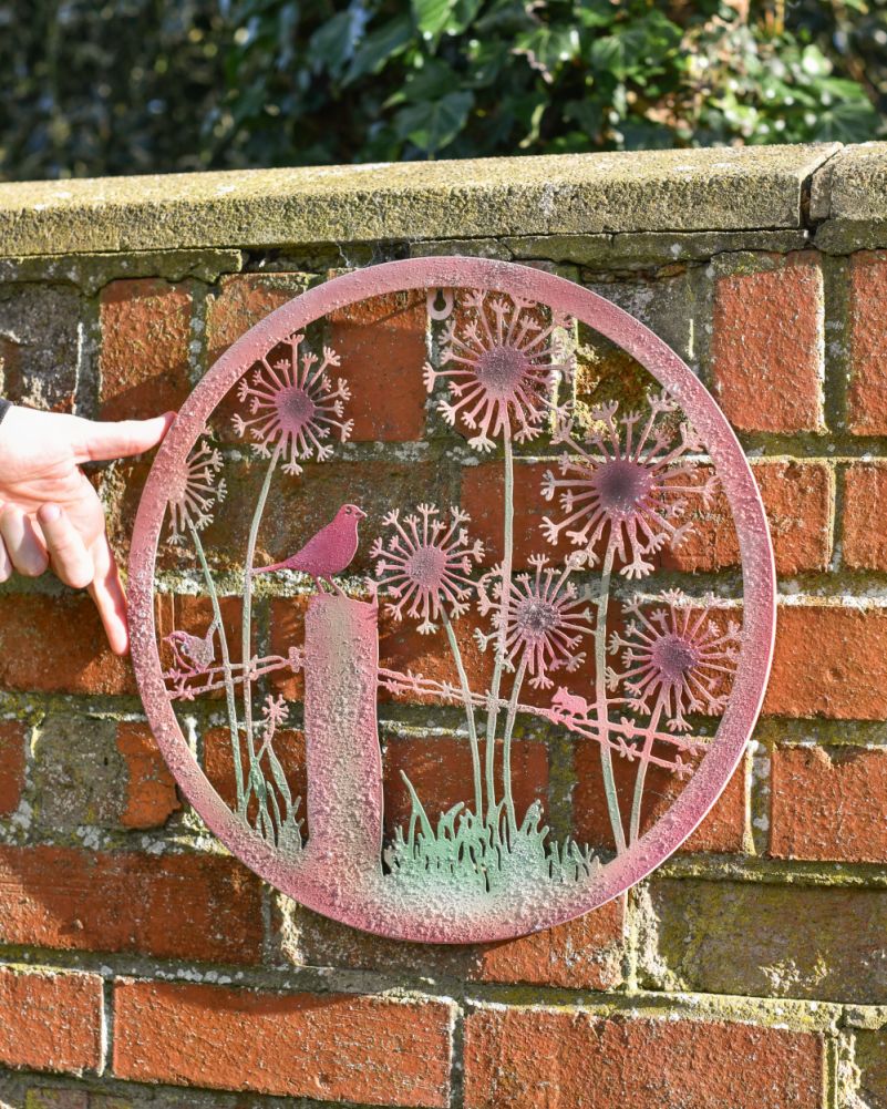 Scale Of The Rustic 'The Fields' Garden Wall Art