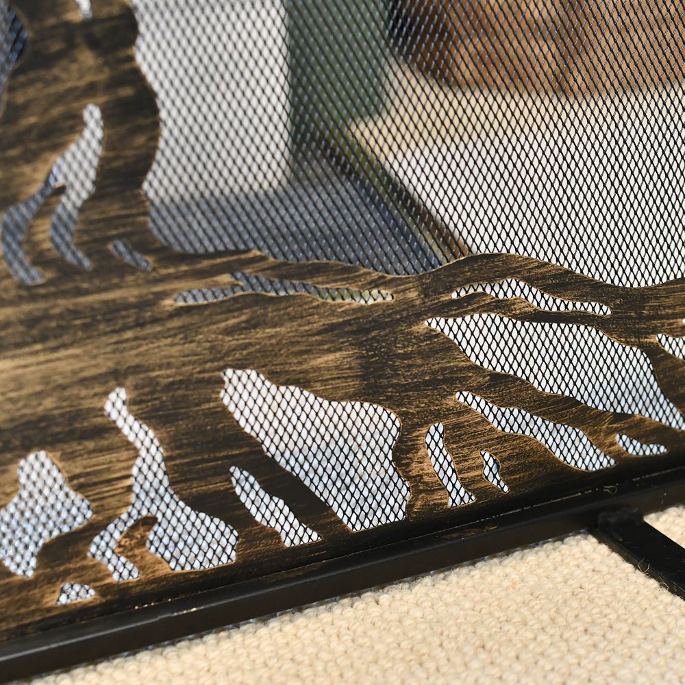 Close Up Details On The Tree Of Life Fire Guard 
