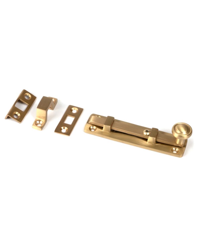 Satin Brass Universal Door or Window Bolt Main