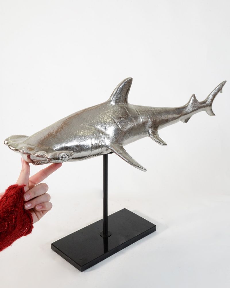 Nickel Shark Interior Ornament