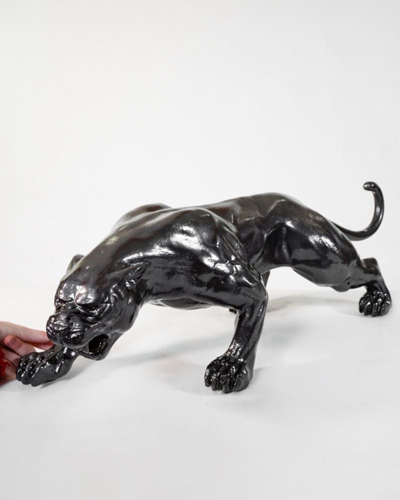 Midnight Prowler Panther Interior Ornament To Scale