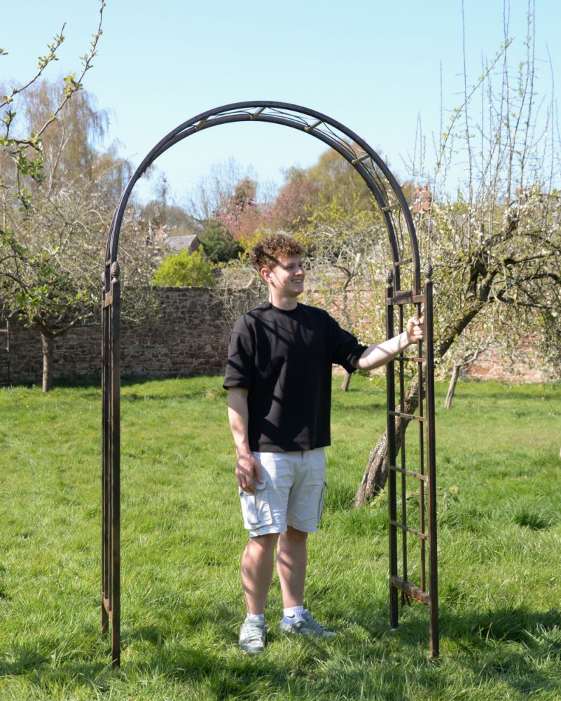 Scale Of The Surmaville Steel Garden Rose Arch