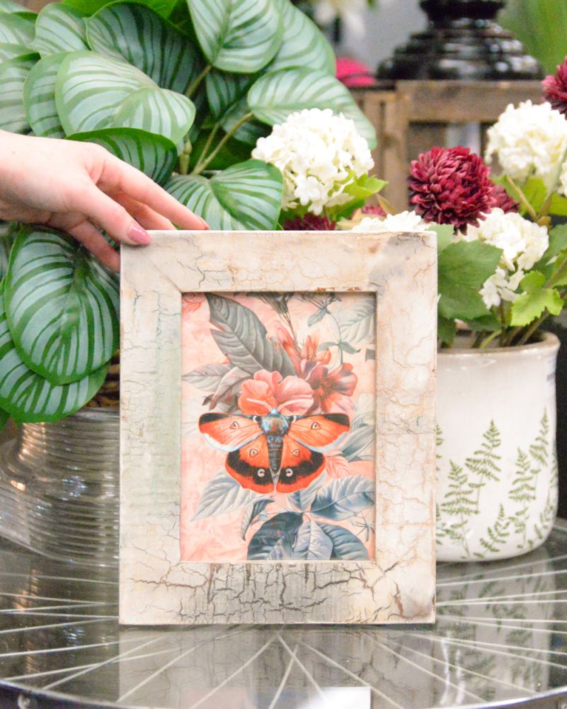 Scale Of The Recycled Wooden Framed Artwork