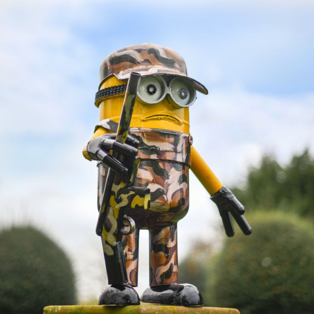 Scrap Metal Army Scared Mini Monster In Situ