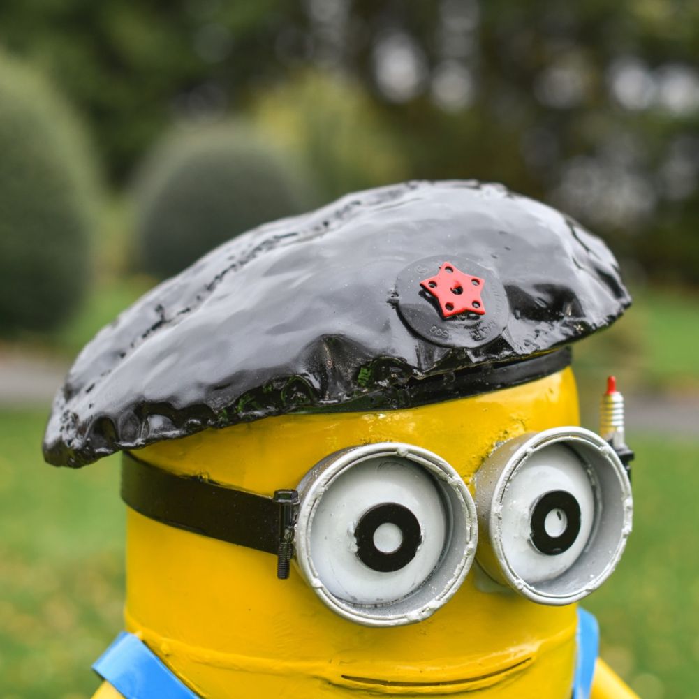 Close Up Of Scrap Metal Revolutionist Mini Monster Cap