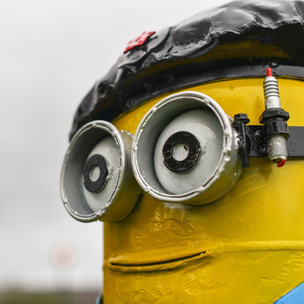Close Up Of Scrap Metal Revolutionist Mini Monster Expression