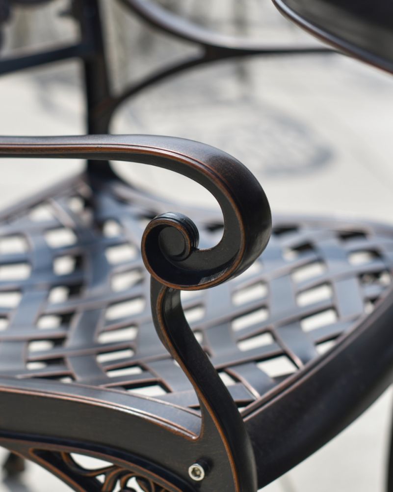 Scrollwork On Chair Armrests