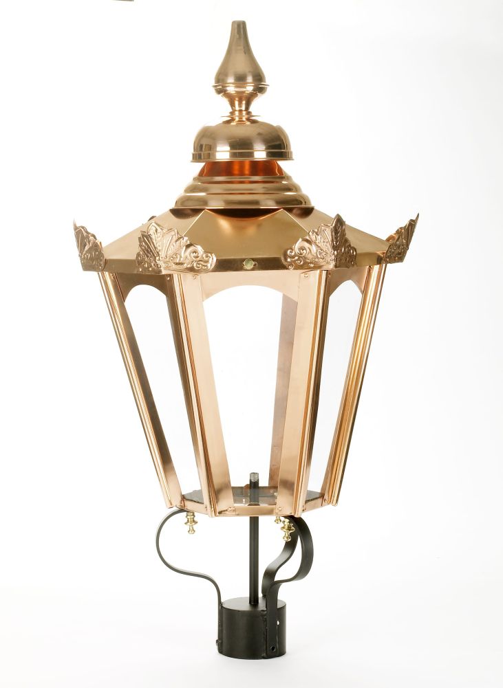 Hexagonal Garden Driveway Lighting - Copper Lantern