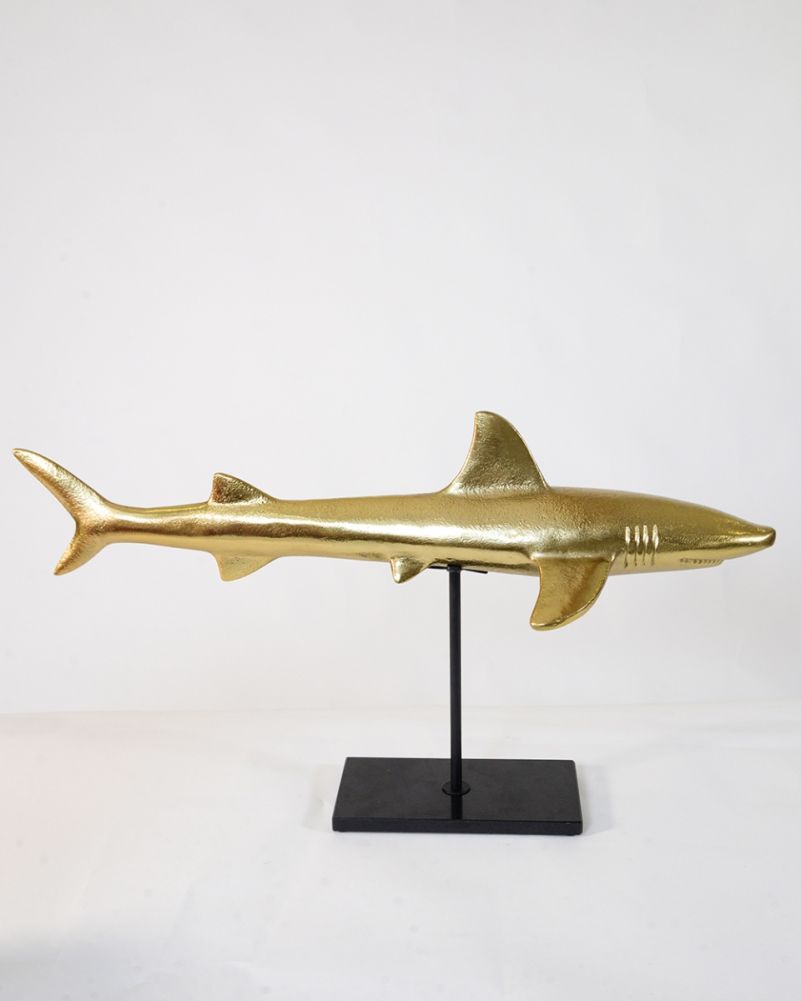 Gold 'Shadow Of The Deep' Shark Interior Ornament