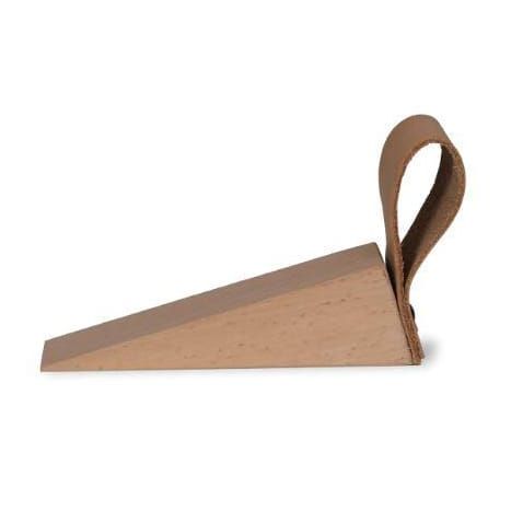 Classic Door Wedge Created From Wood & Leather 