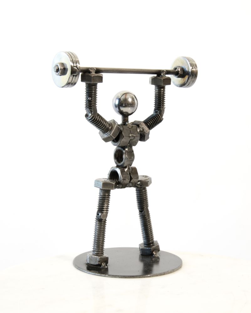 Scrap Metal Art Sculpture Gym Ornament
