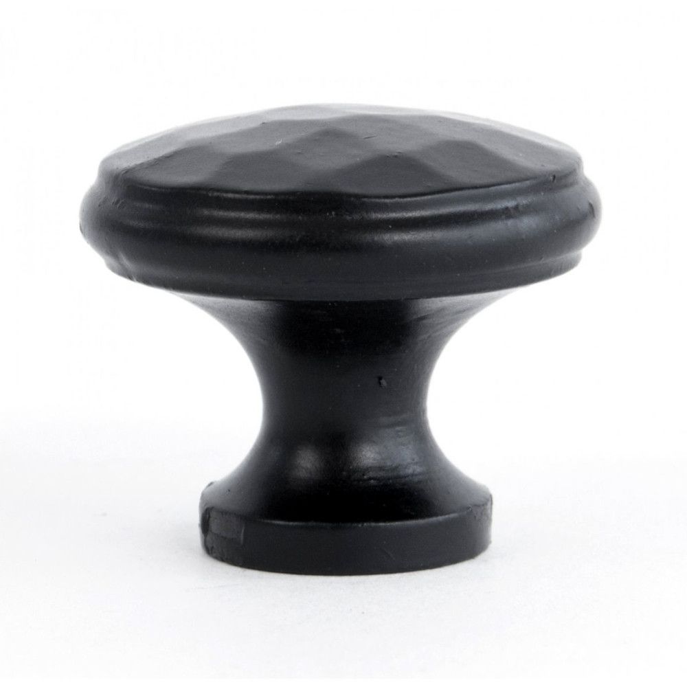 Simplistic Black Hamered Iron Cabinet Knob - 30mm