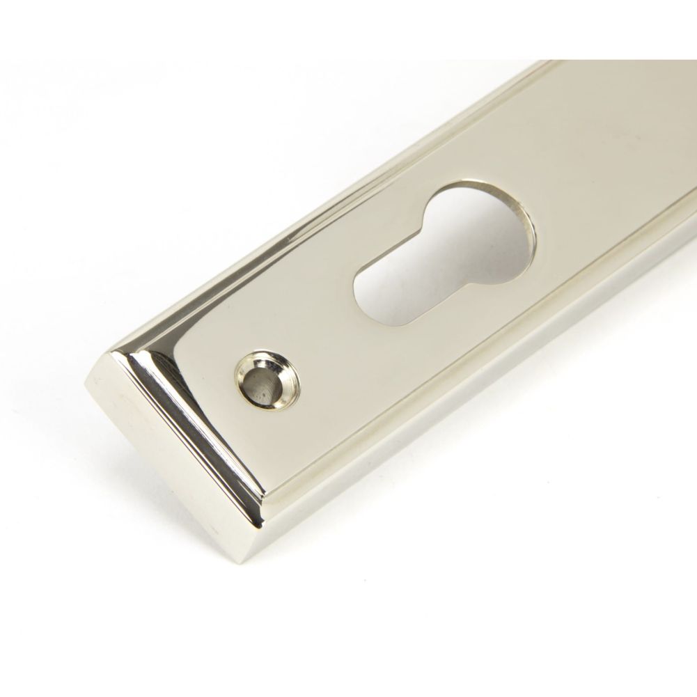 Slim Nickel Lever Door Handle